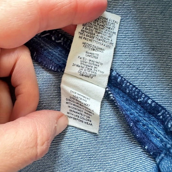 Free People Denim Mini Skirt Zip to It High Rise 100% Cotton Blue A-line Size 2 - Picture 7 of 7